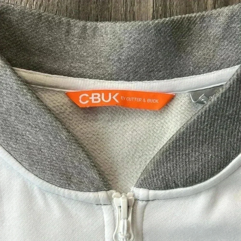 Cutter and Buck Jacket White and Gray NFL Football Super Bowl LIV Zip up Jacket